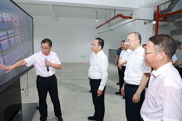 2024年7月23日，淮安市市长顾坤调研99905cm银河南厂区技改项目建设